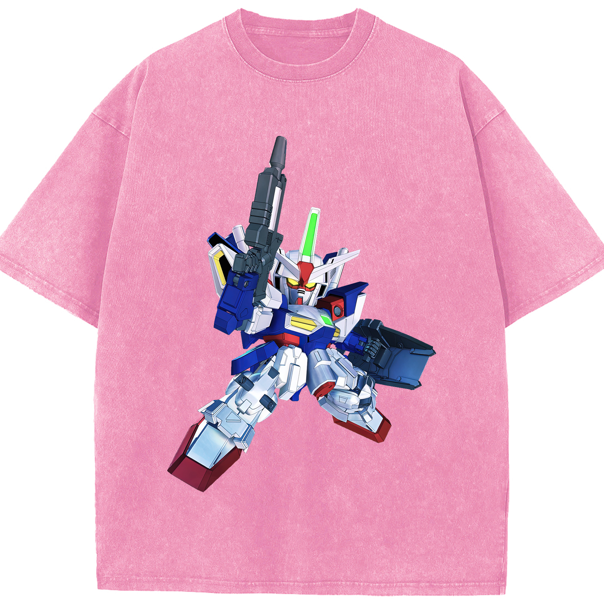 （画像用） 機動戦士ガンダム Mobile Suit Gundam 綿100% ヴィンテージ風 半袖Tシャツ（フロントプリント）